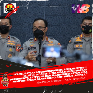 217 Ribu Pasukan TNI-Polri Diterjunkan Amankan Libur Nataru