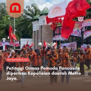 Petinggi Ormas Pemuda Pancasila diperiksa Kepolisian daerah Metro Jaya