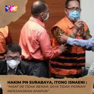 OTT Hakim PN Surabaya Itong Isnaeni dan Panitera Tiba di Gedung KPK