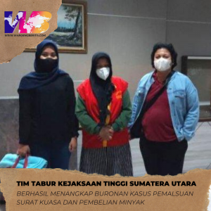 Tim Tabur Kejatisu Berhasil Tangkap Buronan Kasus Pemalsuan Senilai Rp.7,3 Milyar