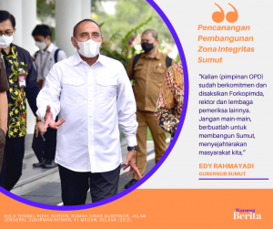 41 OPD Canangkan Zona Integritas, Pintu Masuk Pemprov Sumut Bangun Pemerintahan yang Baik dan Bersih
