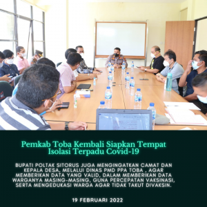 Pemkab Toba Kembali Siapkan Tempat Isolasi Terpadu Covid-19