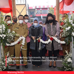 Resmikan Gedung Dekranasda, Sri Ayu Mihari Harapkan Jadi Sarana Promosi Hasil UMKM Sumut