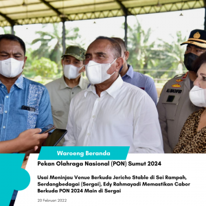 Gubernur Edy Rahmayadi Pastikan Cabor Berkuda PON 2024 Main di Sergai