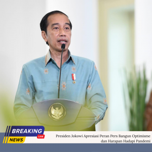 Presiden Jokowi Apresiasi Peran Pers Bangun Optimisme dan Harapan Hadapi Pandemi