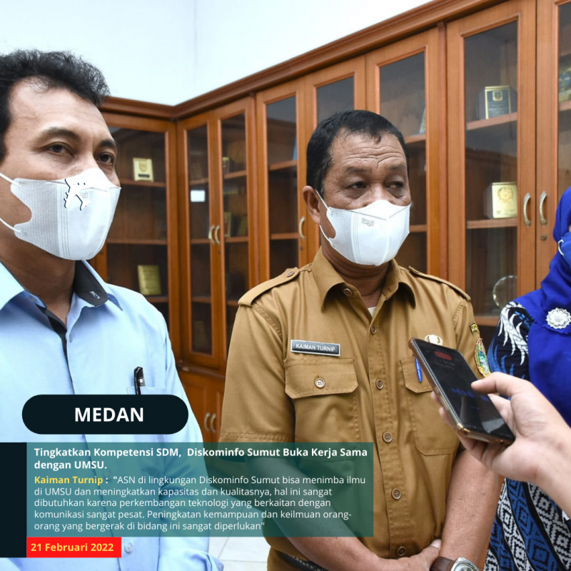 Tingkatkan Kompetensi SDM,  Diskominfo Sumut Buka Kerja Sama dengan UMSU