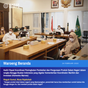 Pertemuan Virtual Bersama Menko Marves, Wagub Musa Rajekshah Sebut Program Bangga  Buatan Indonesia Perlu Terus Digaungkan