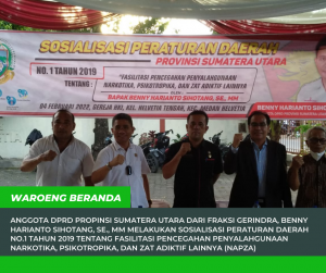 Sosialisasi Perda Terkait Pencegahan Penyalahgunaan NAPZA