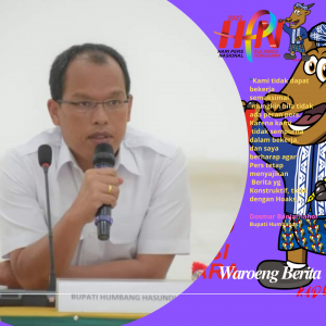 Bupati Humbahas Dosmar Banjanahor SE Rayakan HPN Bersama Wartawan Di Rumah Dinasnya