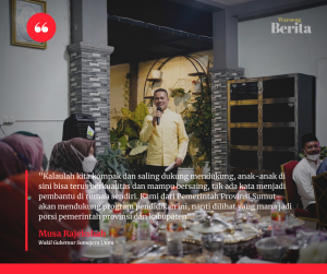 Wagubsu  Silaturahmi dengan Masyarakat Labuhanbatu, Musa Rajekshah : Jaga Kekompakan dan Saling Dukung-mendukung
