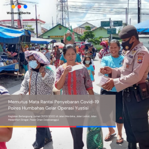 Memutus Mata Rantai Penyebaran Covid-19 Polres Humbahas Gelar Operasi Yustisi