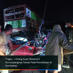 Kecelakaan Maut Di Humbahas Tewaskan Sopir dan 5 Penumpang