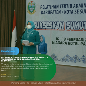 Ketua Tim TP PKK Nawal Lubis Tekankan Pentingnya Data Dalam Keberhasilan Program Kerja