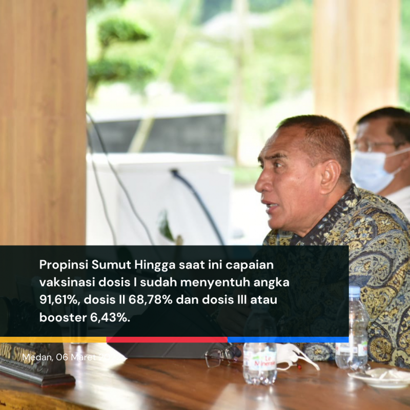 Menko Perekonomian RI Minta Provinsi Sumut Percepat Vaksinasi