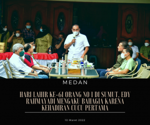 Kehadiran Cucu Pertama Menjadi Hadiah Pertama Hari Lahir Ke-61 Gubernur Sumut Edy Rahmayadi