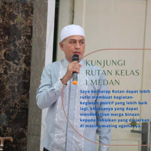 Kunjungi Rutan Kelas I Medan, Musa Rajekshah Menghimbau Para Petugas Rutan Mendekatkan Warga Binaan Kepada Kebaikan