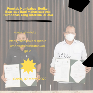 Pemkab Humbahas Akan Berikan Beasiswa Bagi Mahasiswa Asal Humbahas Yang Diterima Di USU