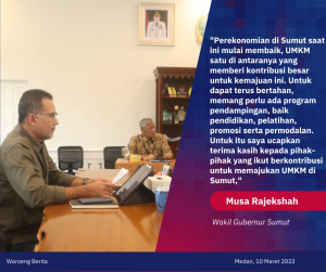 Wakil Gubernur Sumut, Musa Rajekshah Menyatakan UMKM Memberikan Kontribusi Besar Untuk Perekonomian Sumut