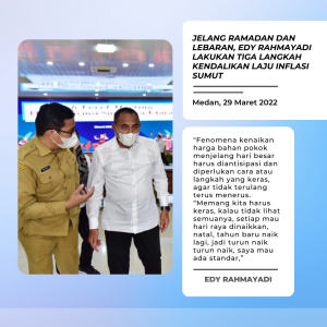 Jelang Ramadan dan Lebaran, Edy Rahmayadi Lakukan Tiga Langkah  Kendalikan Laju Inflasi Sumut