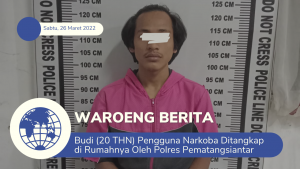 Budi (20 THN) Pengguna Narkoba Ditangkap di Rumahnya Oleh Polres Pematangsiantar