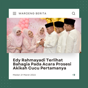 Edy Rahmayadi Terlihat Bahagia Pada Acara Prosesi Akikah Cucu Pertamanya