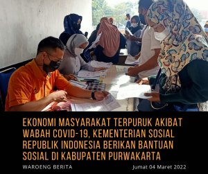 Pembagian Bantuan Kemensos Oleh PT Pos Di Purwakarta Berjalan Efektif