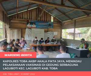Kapolres Toba Bersama Kapolsek Laguboti dan Perwakilan Koramil Ikuti Video Conference dari Wakapolri