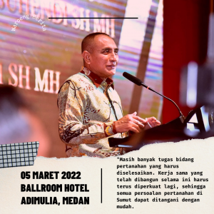 Hadiri Acar Pisah Sambut Kepala BPN Sumut, Edy Rahmayadi : Masih Banyak Tugas Bidang Pertahanan Yang Harus Diselesaikan