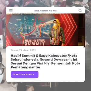 Plt Wali Kota Pematangsiantar Hadiri Acara Pembukaan Summit Seminar dan Healthy City Summit Indonesia di Semarang