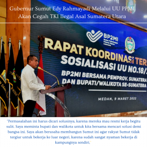 Gubernur Sumut Edy Rahmayadi Melalui UU PPMI Akan Cegah TKI Ilegal Asal Sumatera Utara
