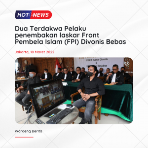 Dua Terdakwa Pelaku Penembakkan Anggota FPI Divonis Bebas