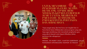 FPK-GPAISU Beri Saran Kepada Gubernur Sumut Untuk Melibatkan Para Guru Agama Islam Pada Kegiatan Pertanian dan Sebagainya.