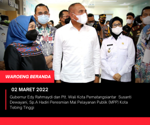 Plt. Wali Kota Pematangsiantar, Susanti Dewayani, Sp.A, Hadiri Peresmian Mal Pelayanan Publik (MPP) Kota Tebing Tinggi