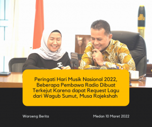 Aksi Lucu Wagub Sumut, Musa Rajekshah Request Lagu Lawas Asal Sumut ke Beberapa Radio di Kota Medan Dalam Memperingati Hari Musik Nasional
