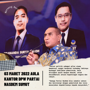 Edy Rahmayadi Harapkan Partai NasDem Terus Bersinergi  dengan Pemprov Sumut untuk Sejahterakan Rakyat