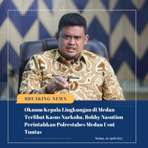 Oknum Kepala Lingkungan di Medan Terlibat Kasus Narkoba, Bobby Nasution Perintahkan Polrestabes Medan Usut Tuntas