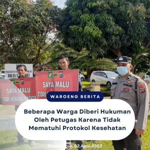Guna Memastikan Jalannya Protokol Kesehatan, Polres Simalungun Lakukan Pengawasan di Beberapa Mesjid Saat Sedang Sholat Tarawih