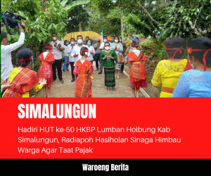 Hadiri HUT ke-50 HKBP Lumban Holbung Kab Simalungun, Radiapoh Hasiholan Sinaga Himbau Warga Agar Taat Pajak