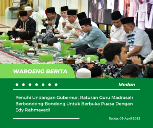 Penuhi Undangan Gubernur, Ratusan Guru Madrasah Berbondong-Bondong Untuk Berbuka Puasa Dengan Edy Rahmayadi