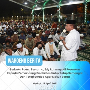 Berbuka Puasa Bersama, Edy Rahmayadi Beri Semangat Kepada Penyandang Disabilitas
