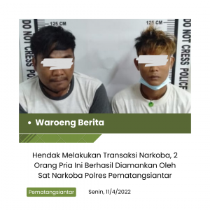 Sat Narkoba Polres Pematangsiantar Amankan 2 Pengguna Narkoba Saat Hendak Bertransaksi