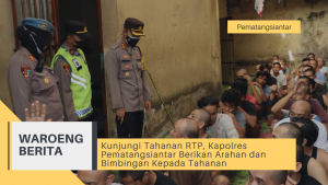 Kunjungi Tahanan RTP, Kapolres Pematangsiantar Berikan Arahan dan Bimbingan Kepada Tahanan