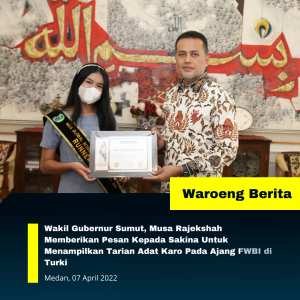 Sakina Ginting Asal Sumut, Berhasil Lolos Untuk Jadi Perwakilan Indonesia Pada Ajang FWBI Turki