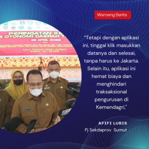 Peluncuran 2 Aplikasi SI LPPD Oleh Kemendagri, Sekdaprov Sumut : Aplikasi Ini Mempermudah Pemda Dalam Hal Pengurusan Tugas-Tugas di Kemendagri