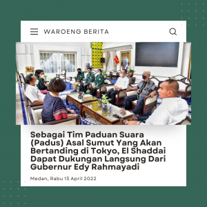 Edy Rahmayadi Sampaikan Harapan Kepada Padus El Shaddai USU Untuk Bisa Menjuarai International Choir Competition di Tokyo