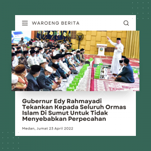 Berbuka Puasa Bersama MUI Sumut, Edy Rahmayadi Tekankan Ormas Islam Untuk Jaga Persatuan