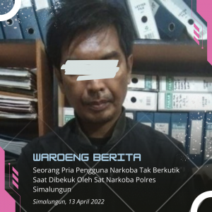 Seorang Pria Pengguna Narkoba Tak Berkutik Saat Dibekuk Oleh Sat Narkoba Polres Simalungun