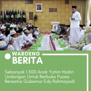 Berbuka Puasa Bersama Anak Yatim, Edy Rahmayadi Beri Semangat Untuk Tidak Berkecil Hati