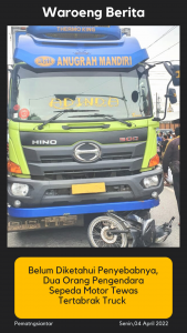 Pengendara Revo Tewas Tertabrak