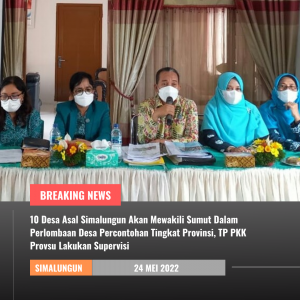 10 Desa Asal Simalungun Akan Mewakili Sumut Dalam Perlombaan Desa Percontohan Tingkat Provinsi, TP PKK Provsu Lakukan Supervisi